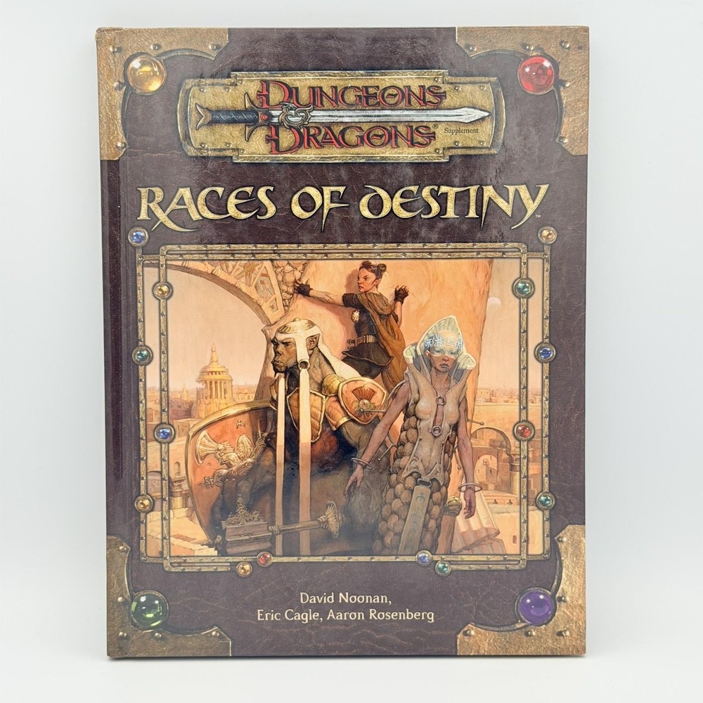 Vintage Dungeons & Dragons Races Of Destiny Hardcover 2004 WotC D&D RPG